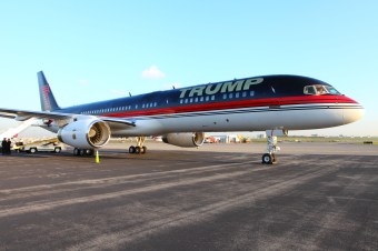 ALL-STAR CELEBRITY APPRENTICE -- "Just As Simple As Making Soup" Episode 1302 -- Pictured: Trump Jet -- (Photo by: Douglas Gorenstein/NBC/NBCU Photo Bank via Getty Images)